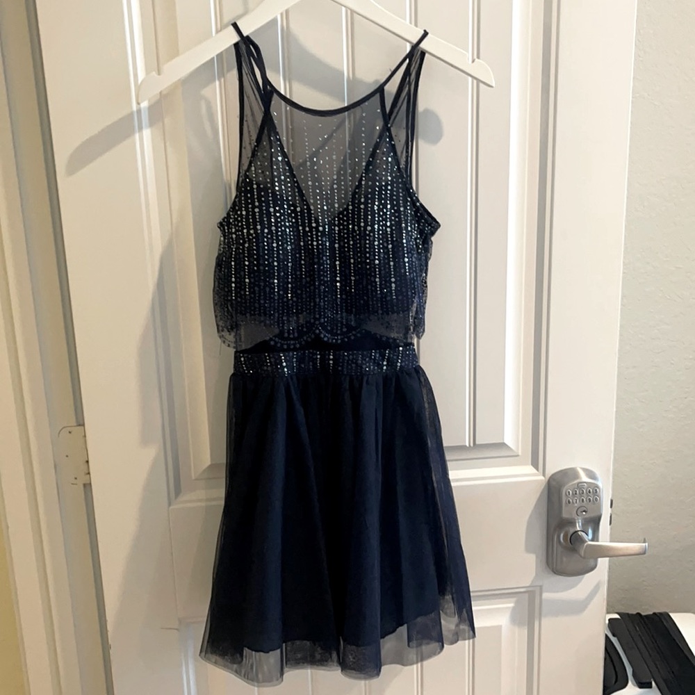 Navy teen dress